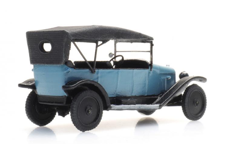 CITROEN TYPE A BLEU CAPOTE FERME NOIRE