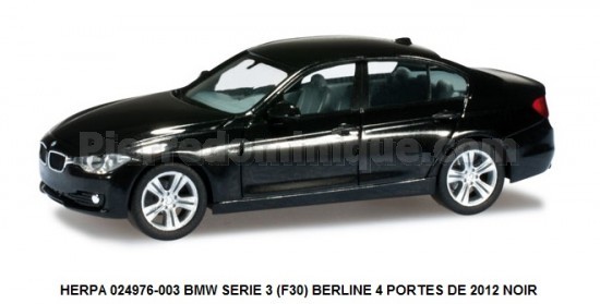 BMW SERIE 3 (F30) BERLINE 4 PORTES DE 2012 NOIR