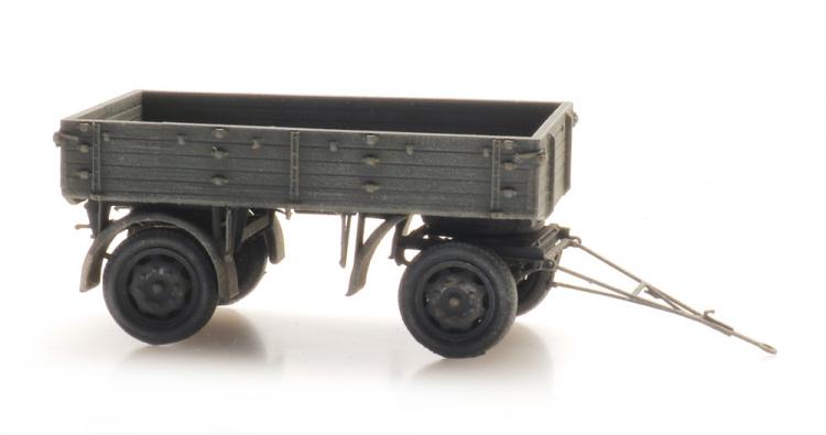 REMORQUE 2 ESSIEUX E3 3T GRISE DE L ARMEE ALLEMANDE