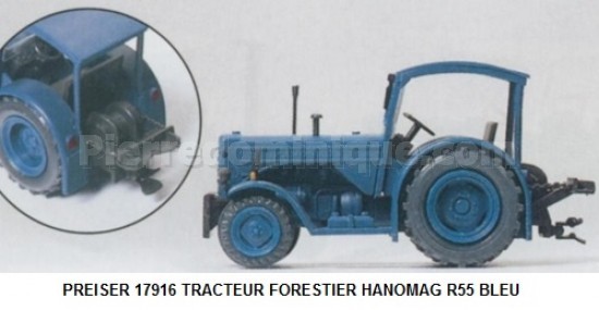 TRACTEUR FORESTIER HANOMAG R55 BLEU