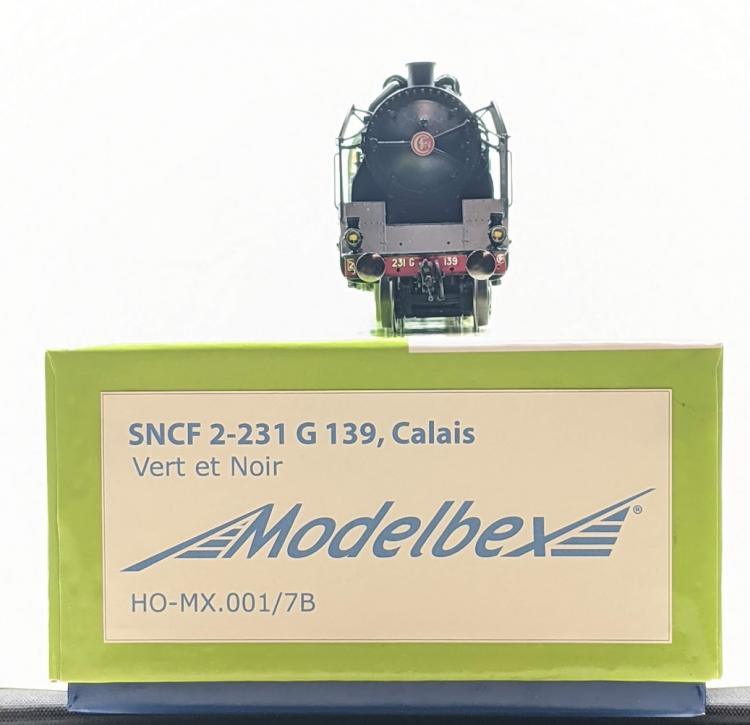 LOCOMOTIVE A VAPEUR 2-231 G 139, TENDER 37 A 64 CALAIS PORTE DE BOITE A FUMEE NORD VERT NOIR SNCF - DIGITAL