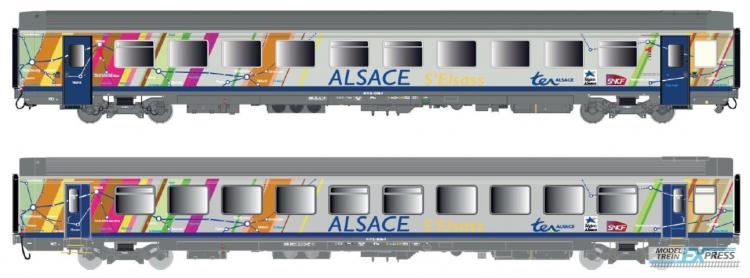 *PROMOS* - SET DE 2 VOITURES VOYAGEURS VTU ALSACE SNCF