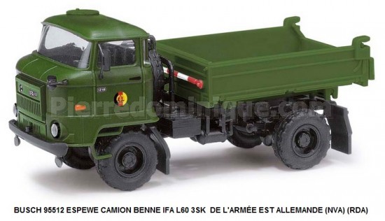 ESPEWE CAMION BENNE IFA L60 3SK  DE L'ARMEE EST ALLEMANDE (NVA) (RDA)