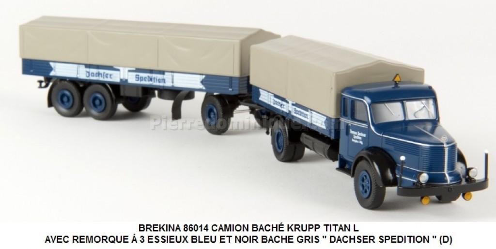 FRANCE JOUETS – Camion GMC Bâché Avec Remorque – Dans Sa Boîte