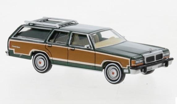 FORD LTD COUNTRY SQUIRE VERT FONCE MARRON