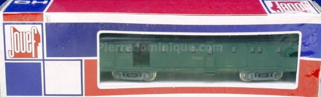 Fourgon SNCF Dqd²m Marquage 1956 - Modèle Réduit LSModels échelle HO (1:87) - Toit Noir, Feux De Fin De Convoi - Neuf