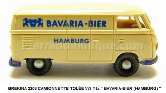 *PROMOS* - CAMIONNETTE TOLÉE VW T1a " BAVARIA-BIER (HAMBURG) "