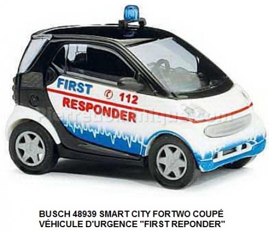 SMART CITY FORTWO COUPÉ VÉHICULE D'URGENCE "FIRST REPONDER"