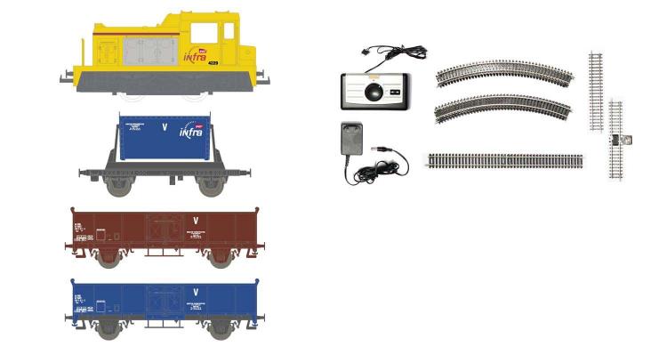 COFFRET DE DEPART TRAIN MARCHANDISE INFRA - JUNIOR LINE