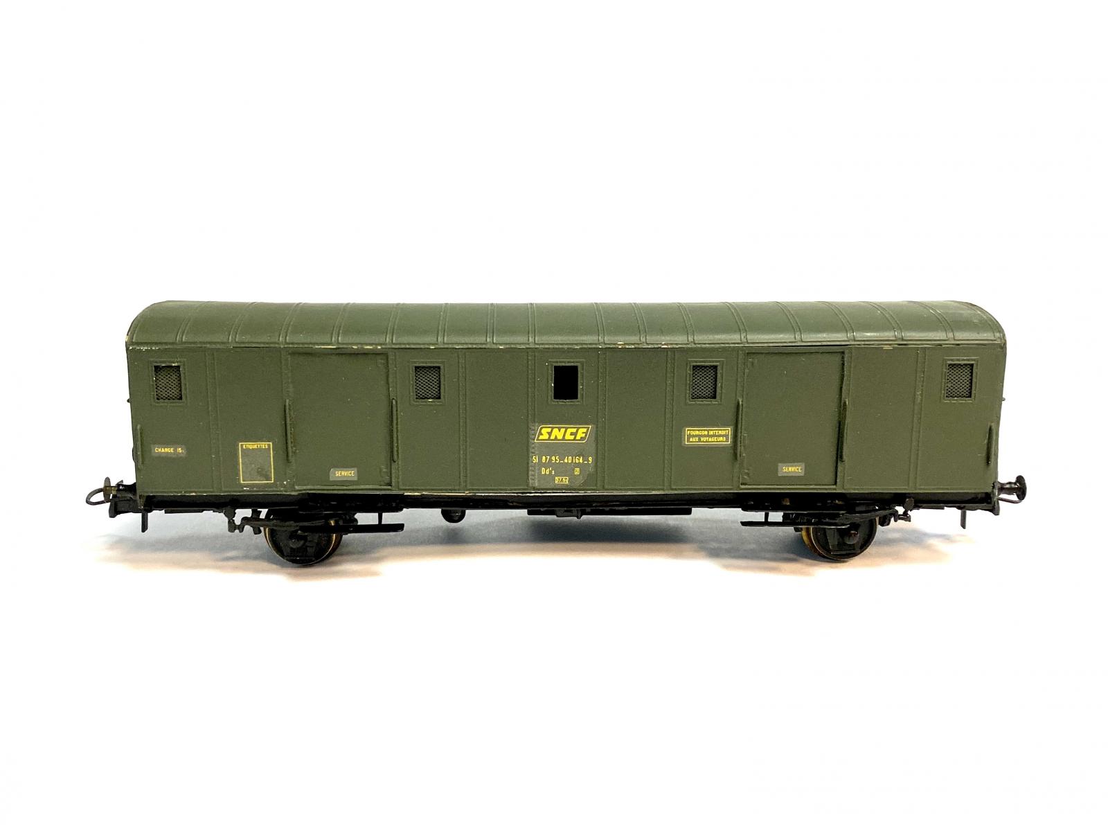 Fourgon à Bagages SMCF – Échelle HO (1/87), Bogies, 2 Rails, Occasion