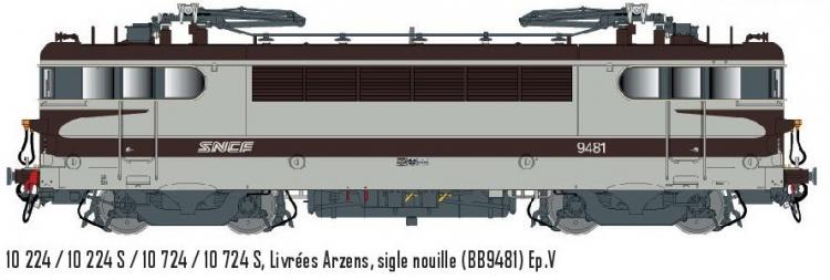 LOCOMOTIVE ELECTRIQUE BB 9481 VESPA LIVREE ARZENS SIGLE NOUILLE SNCF - DIGITAL SOUND