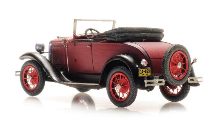 ROADSTER FORD MODEL A ROUGE DECAPOTE
