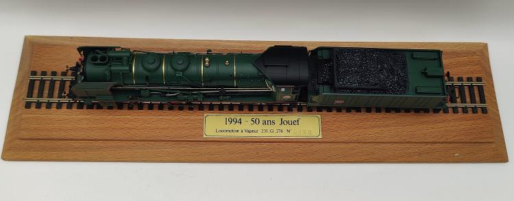 LOCOMOTIVE VAPEUR 231 G 276 AVEC TENDER (CLUB JOUEF) - 50 ANS DE JOUEF