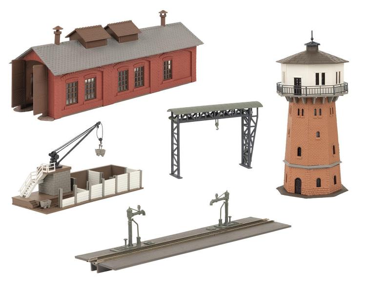 COFFRET PROMOTIONNEL MAQUETTE DEPOT FERROVIAIRE - N