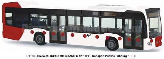 AUTOBUS MB CITARO G 12 quot; TPF (Transport Publics Fribourg quot; (CH)