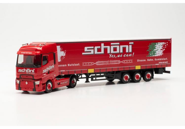 TRACTEUR RENAULT T SEMI REMORQUE SCHONI