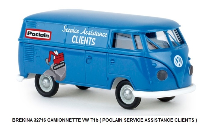 CAMIONNETTE VW T1b ( POCLAIN SERVICE ASSISTANCE CLIENTS )
