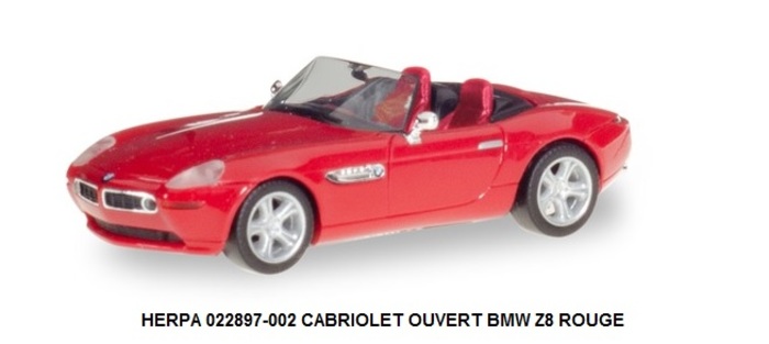 CABRIOLET OUVERT BMW Z8 ROUGE