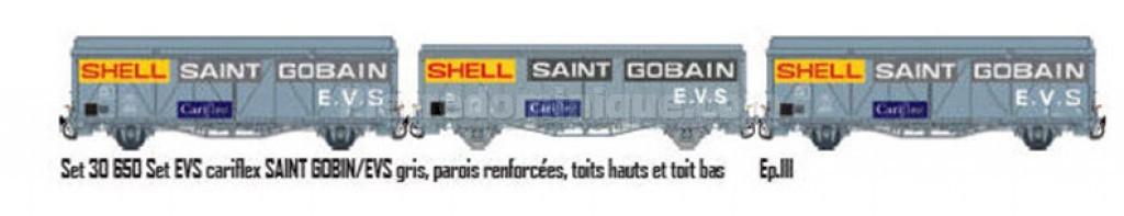 Wagon Couvert LS Models 30674 – Hs Gris Parois Renforcées – HO 1/87 Neuf