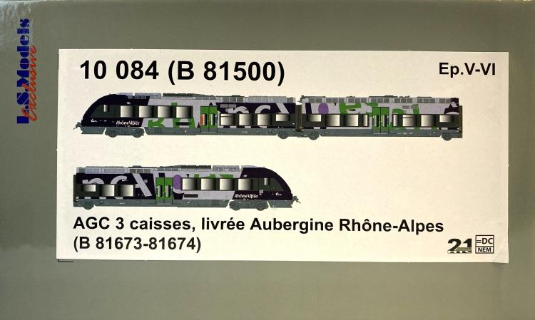 *SOLDES* - AUTOMOTRICE B 81000 AGC RHONE ALPES 3 CAISSES SNCF