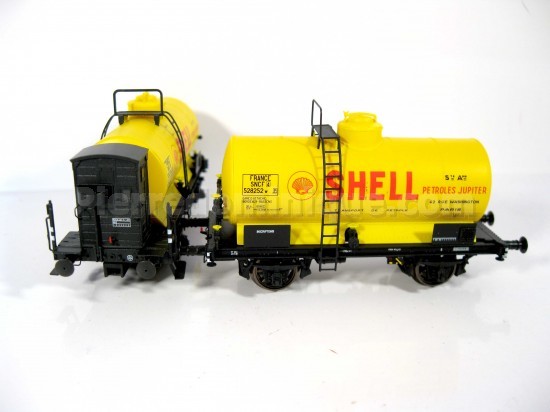 COFFRET WAGONS CITERNES OCEM SHELL SNCF