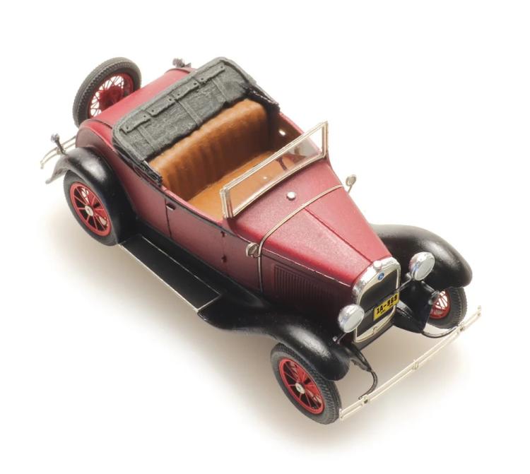 ROADSTER FORD MODEL A ROUGE DECAPOTE