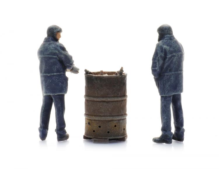 OUVRIERS DU RAIL AVEC TONNEAU DE FEU X2