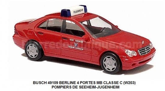 *PROMOS* - BERLINE 4 PORTES MB CLASSE C (W203) POMPIERS DE SEEHEIM-JUGENHEIM (D)