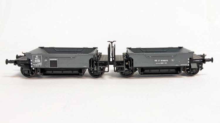 COUPLAGE DE WAGONS A BALLAST VVSUW 953118 AL EP II