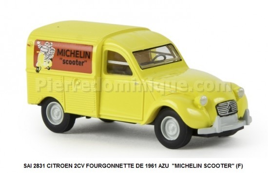 CITROEN 2CV FOURGONNETTE DE 1961 AZU  ''MICHELIN ''SCOOTER'' (F)