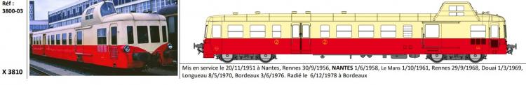 AUTORAIL PICASSO X 3879 DEPOT DE NANTES SNCF - (A RESERVER)