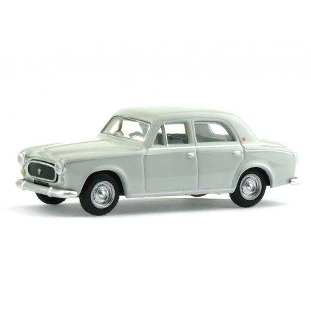 PEUGEOT 403.7 LIMOUSINE 4 PORTES GRIS PERLE AVEC PETITE REMORQUE 1960 (LES CLASSIQUES)