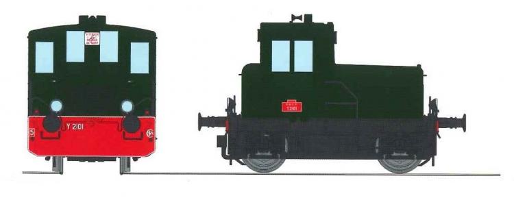LOCOTRACTEUR DIESEL Y 2101 SUD EST SNCF