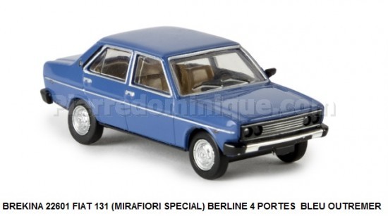 FIAT 131 (MIRAFIORI SPECIAL) BERLINE 4 PORTES  BLEU OUTREMER