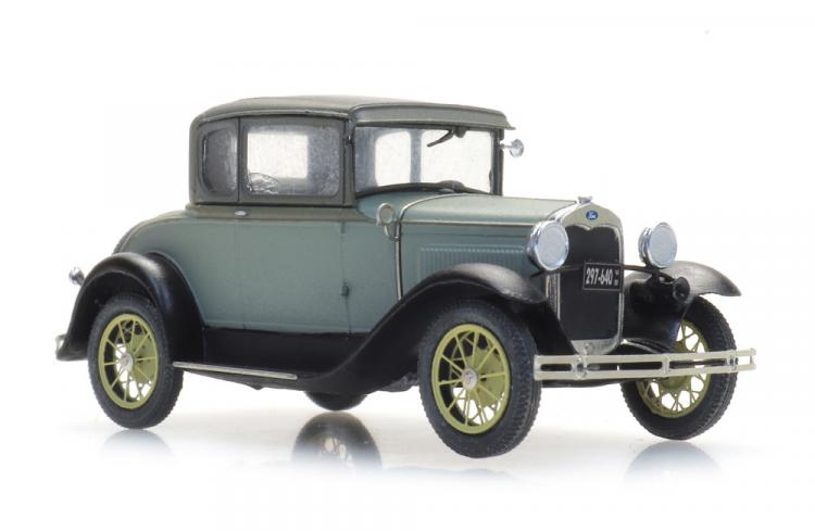 FORD MODEL A COUPE GRIS VERT