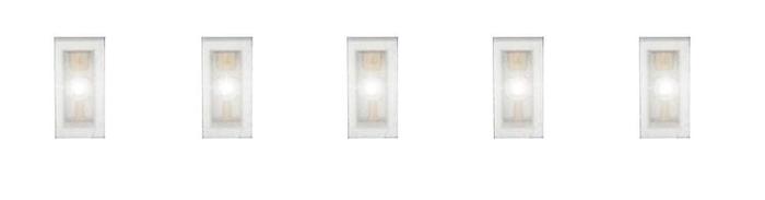 5 LEDS BLANCHES SYSTEME SMD 