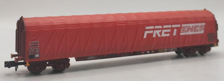 WAGON BACHE ROUGE FRET SNCF