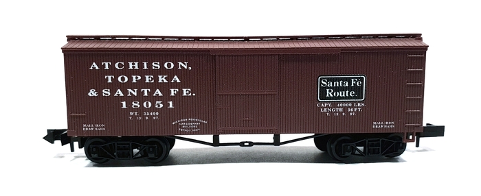 WAGON MARCHANDISE COUVERT18051 ATCHISON TOPEKA SANTA FE SANTAFE ROUTE