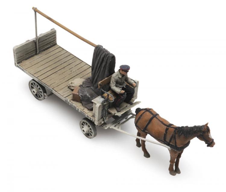 CHEVAL + CHARRETTE VAN GEND EN LOOS