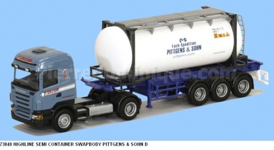 CAMION SEMI REMORQUE SWAPBODY CONTAINER SCANIA R HIGLINE ''PITTGENS'' R HIGHLINE  ''PITTGENS''