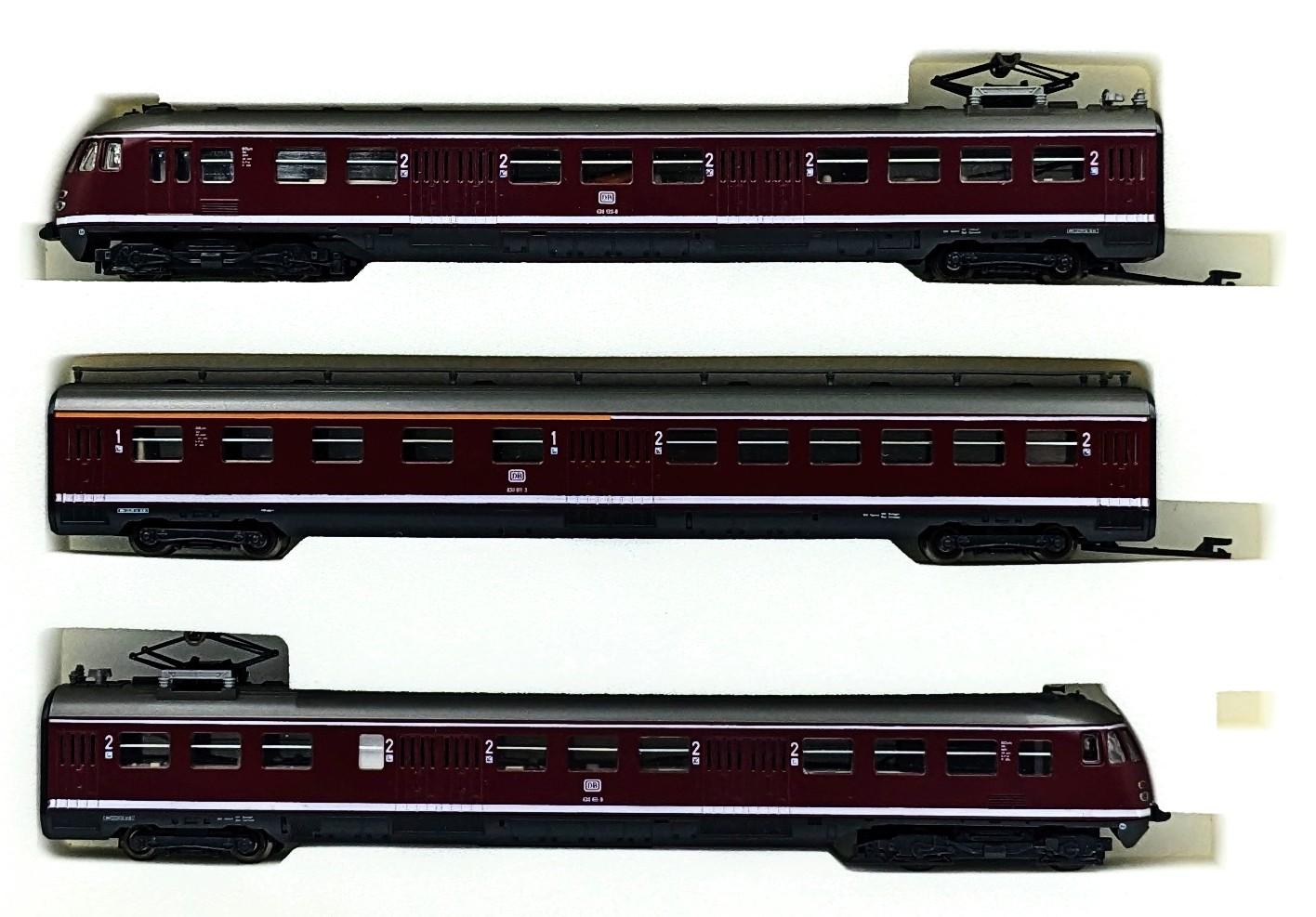 Coffret REE MODÈLES 3 Voitures Voyageurs DEV AO Courtes U52 U53 VB-137, échelle HO, Neuf