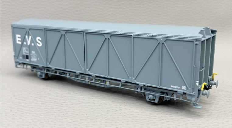 JOUEF HO LOT Wagons Couvert Parois Coulissante Evs Plat Bache Contrex