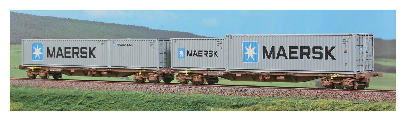 Wagon à parois coulissantes Habbins DSB Ep V - MARKLIN 48057 - HO 1/87