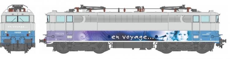 LOCOMOTIVE ELECTRIQUE BB 16029 ACHERES LIVREE EN VOYAGE SNCF - AC 3 RAILS DIGITAL SOUND - (A RESERVER)