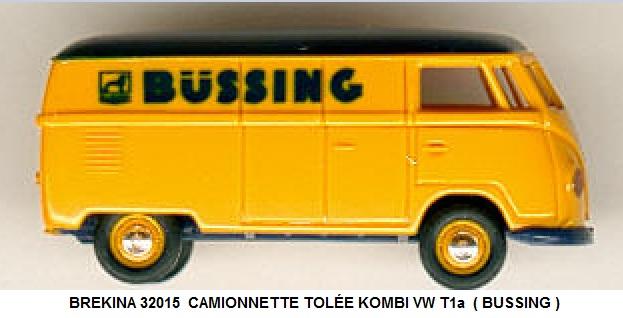 CAMIONNETTE TOLÉE KOMBI VW T1a ( BUSSING )