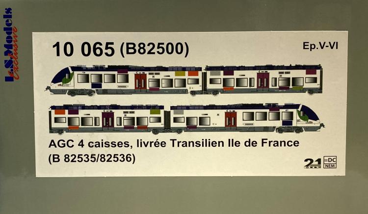 AUTOMOTRICE B 82535 AGC ILE DE FRANCE 4 CAISSES SNCF - DIGITAL SOUND