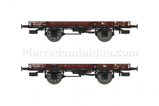 Set de 2 Wagons PLAT PLM
