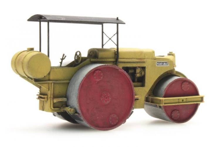 ROULEAU COMPRESSEUR KAELBLE JAUNE ET ROUGE