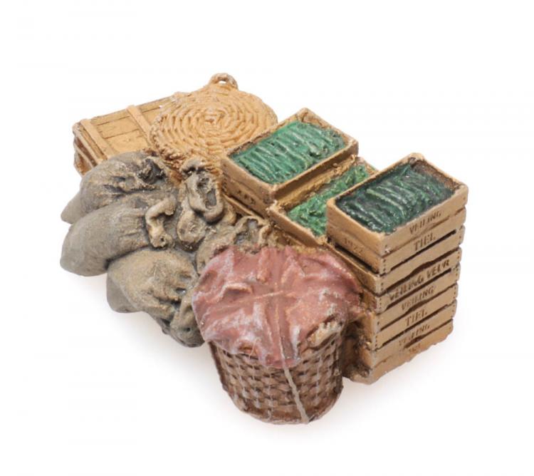 PETIT CHARGEMENT (25mmx14mm) POUR CAMION COMPOSE DE CAISSES DU PRIMEUR