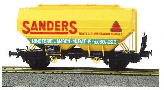 WAGON CEREALIER SANDERS SNCF